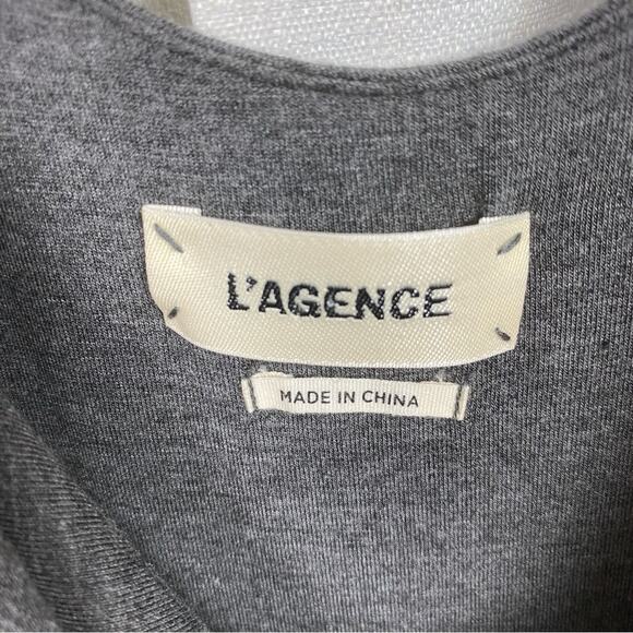 L’Agence Gray Ivy Tie Front Mini Dress Sz.S - Picture 8 of 15